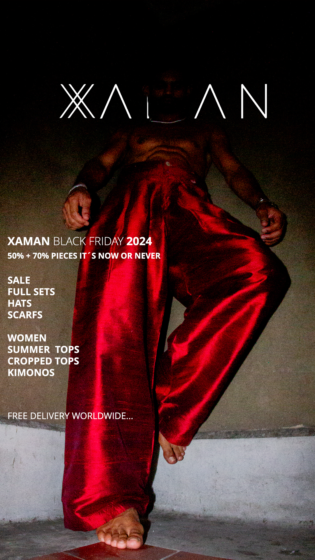 Scarlet Red Shit | Raw Silk