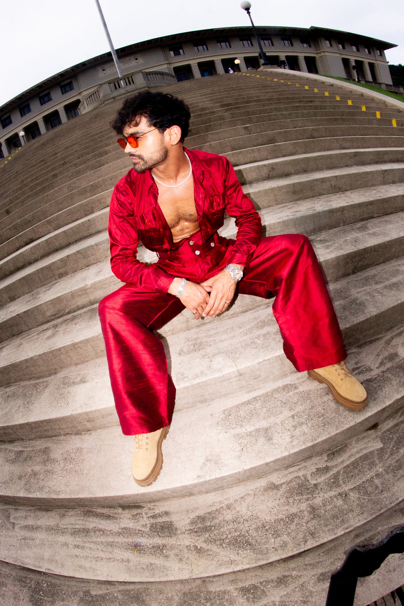 Scarlet Red Shit | Raw Silk
