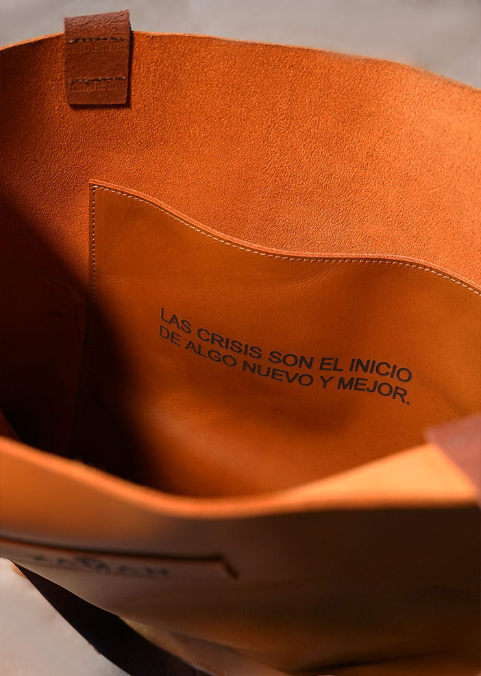 Brown tote Bag - Tote bag de cuero marron