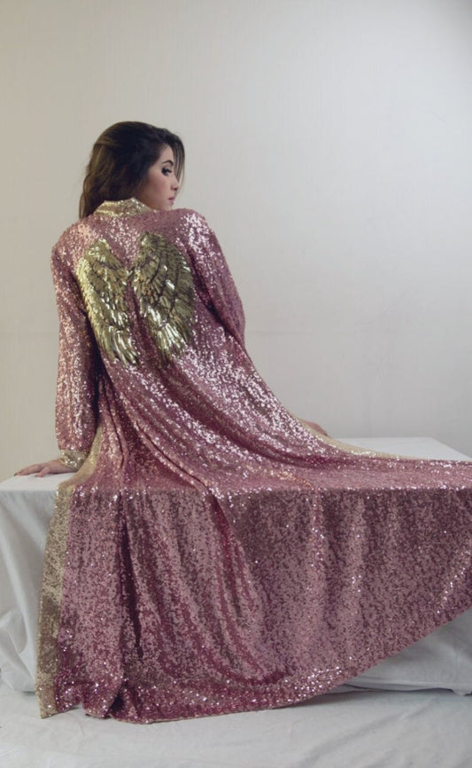 Kimono Emperatriz - Empress Kimono - Pink Sequin Kimono