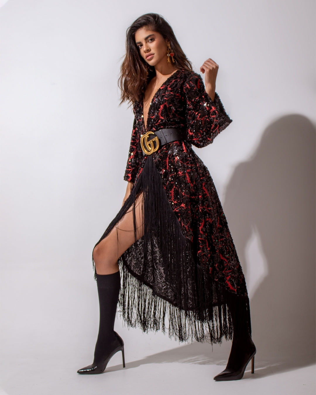 Boho Sequin Kimono