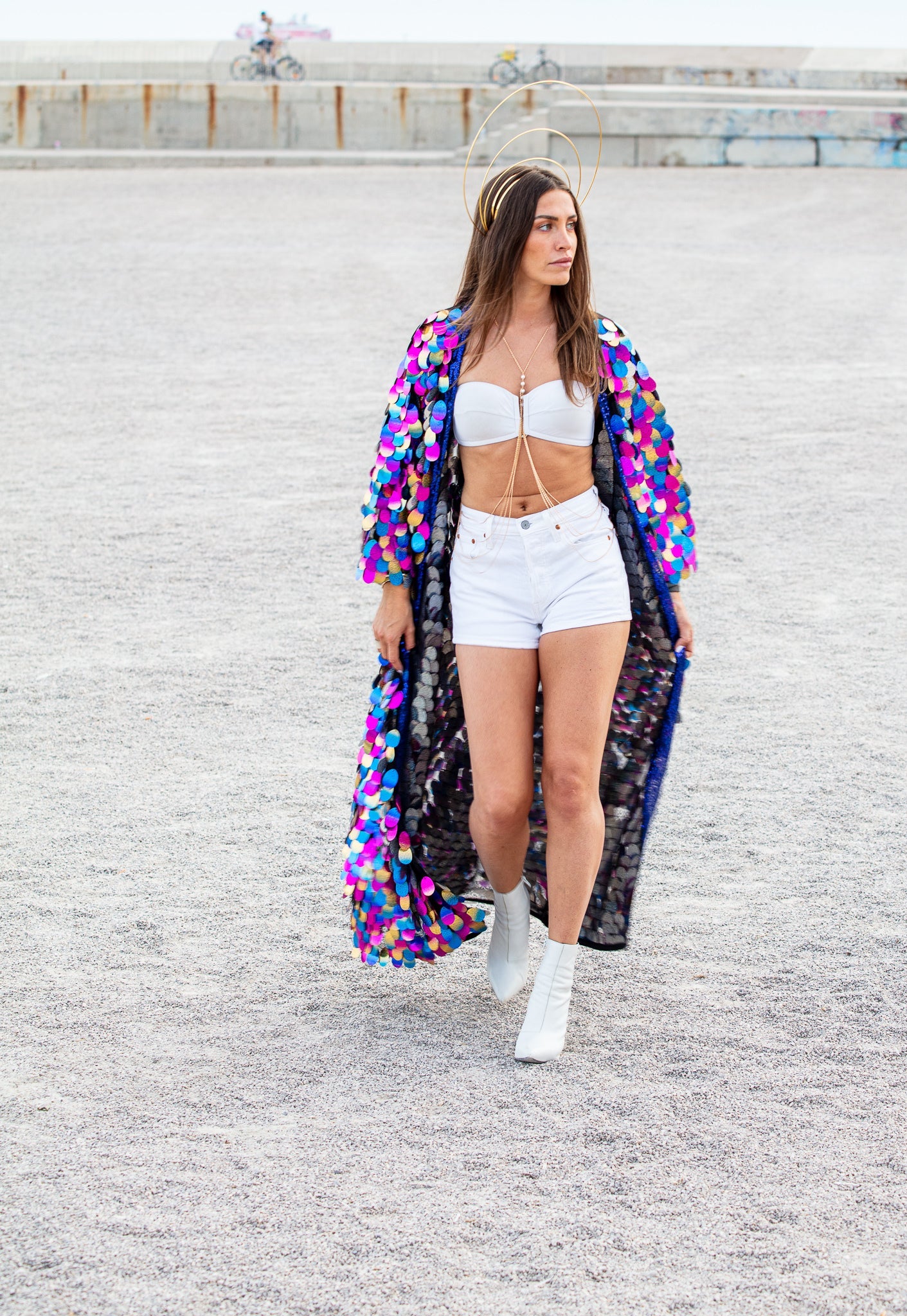 Multicolor Desert Rainbow Kimono