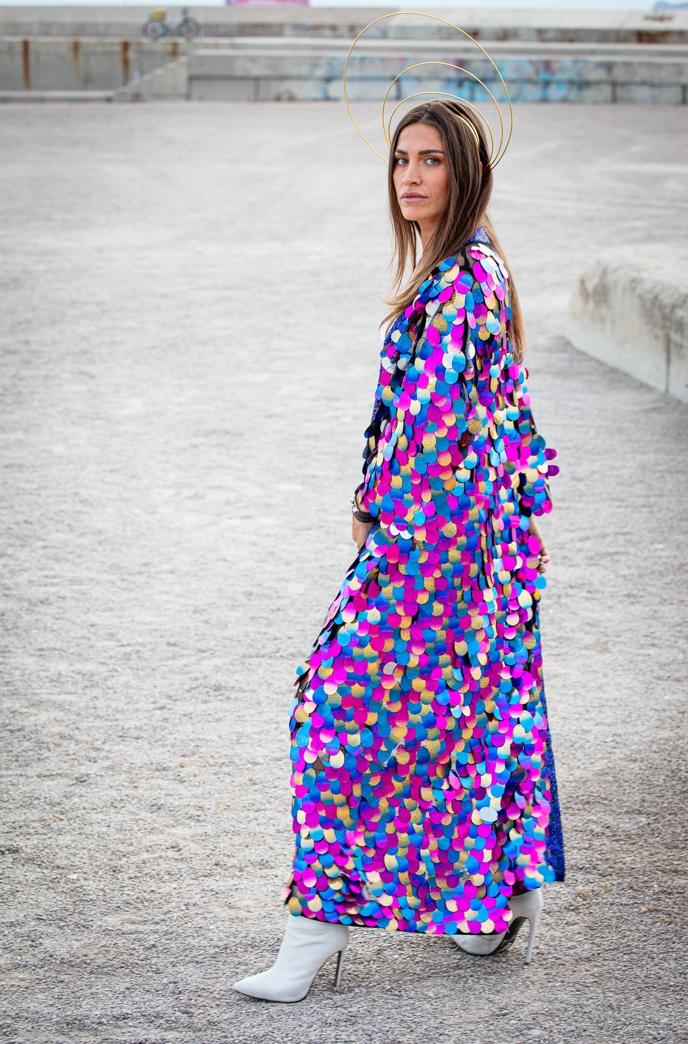 Multicolor Desert Rainbow Kimono