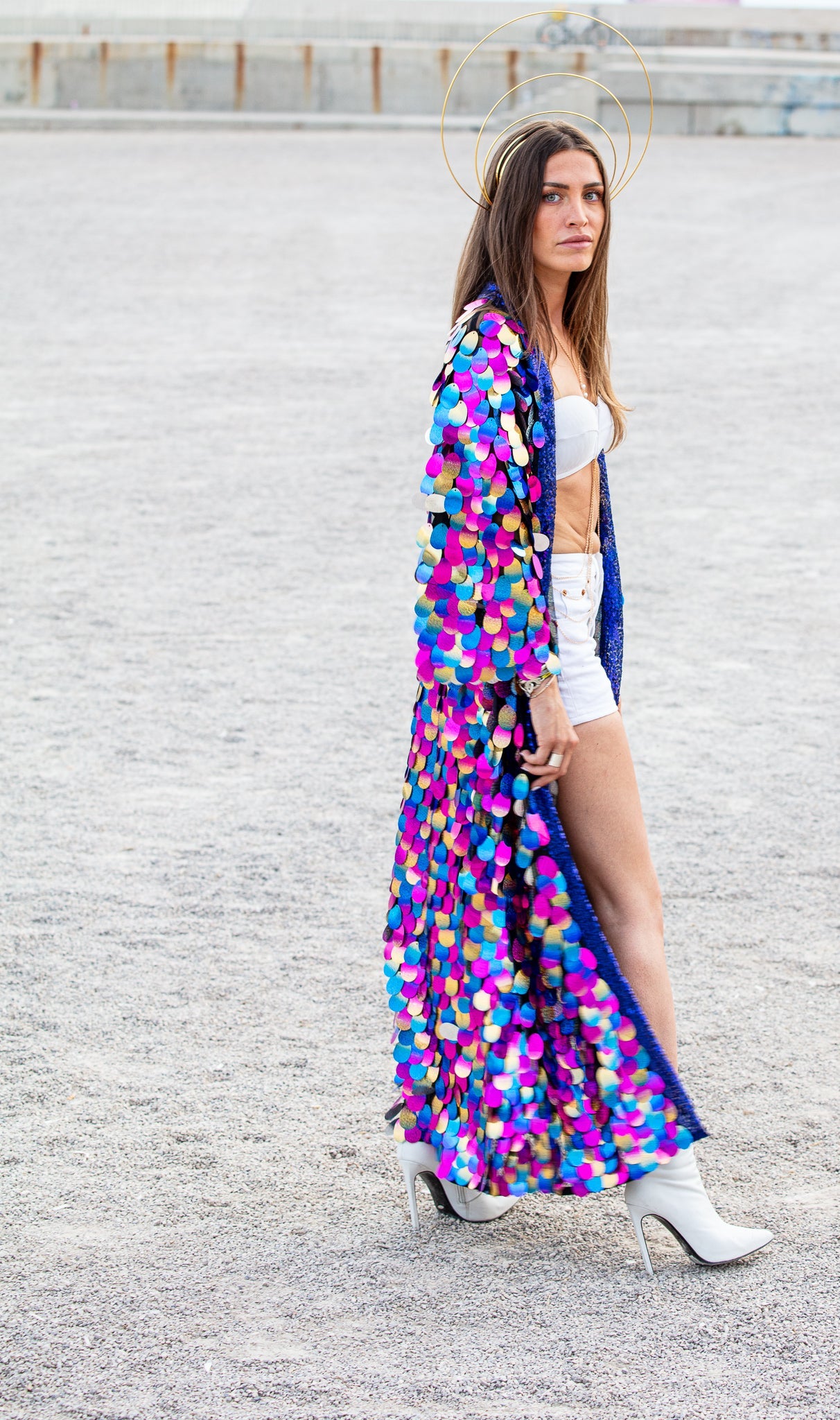 Multicolor Desert Rainbow Kimono