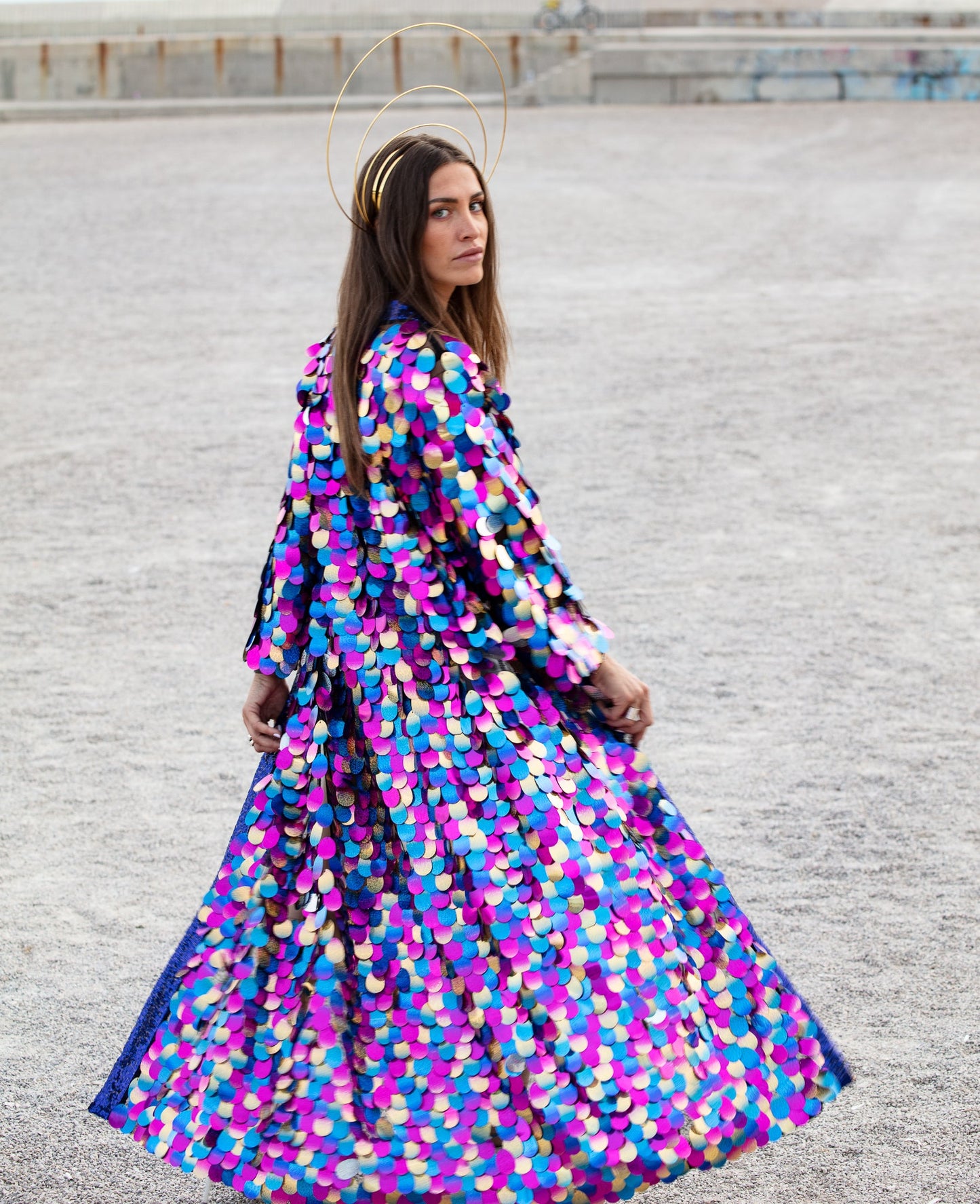 Multicolor Desert Rainbow Kimono