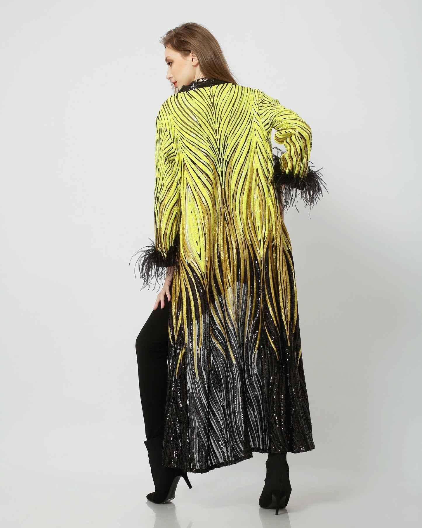 Sequin Kimono - Sparkly Burning man and Festival Robe - Luxury Duster