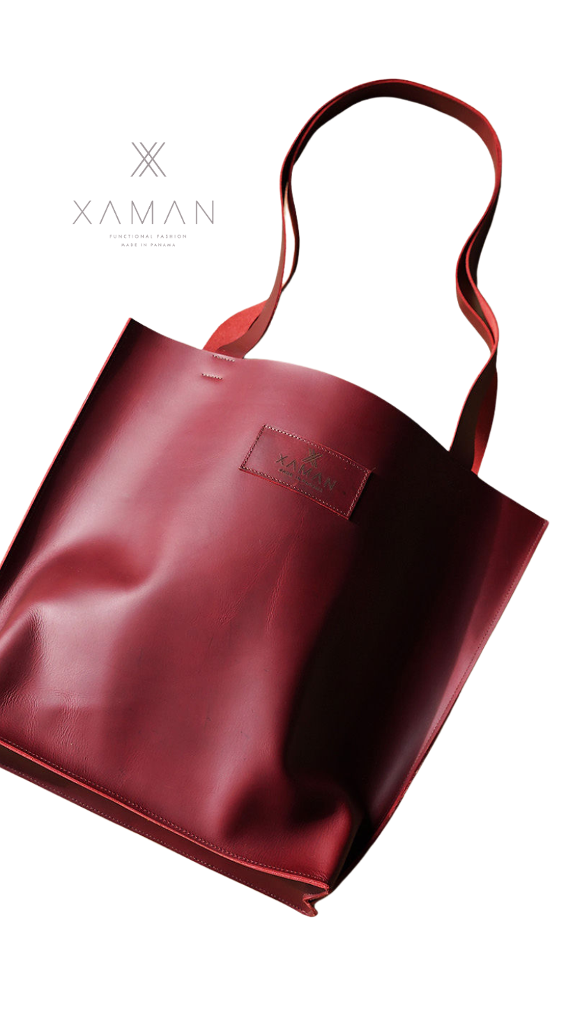 Red Tote Bag - Bold Elegance