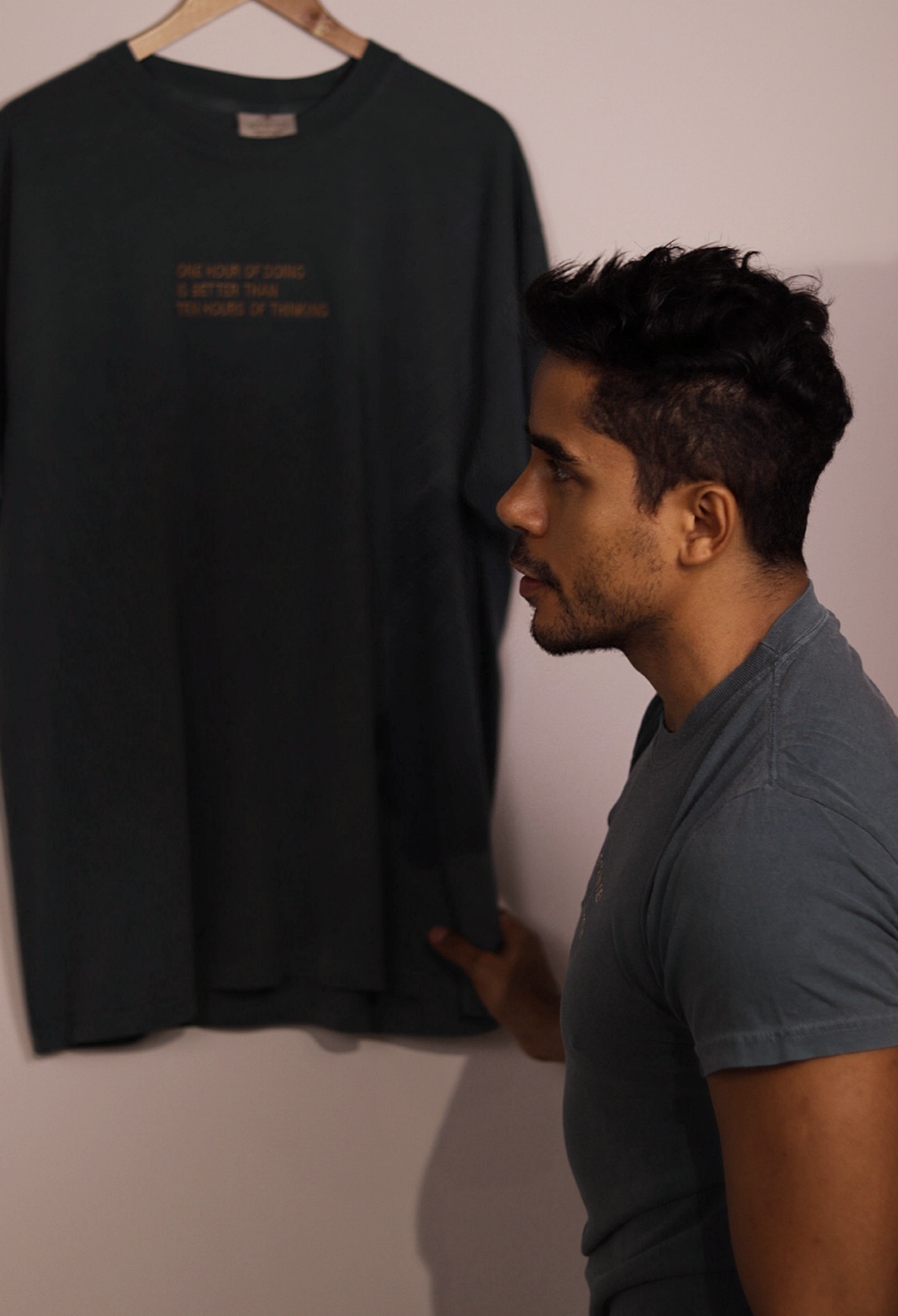 Pre- washed - Green shirt -mantra