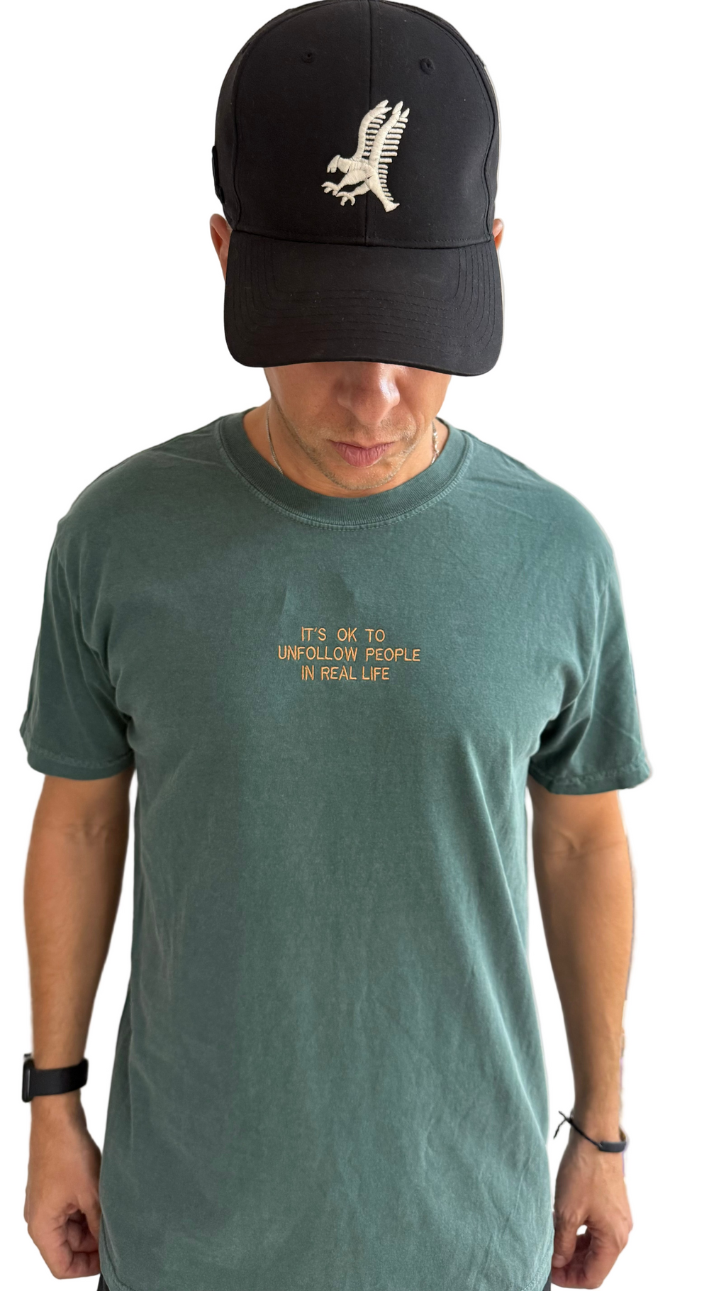 Pre- washed - Green shirt -mantra